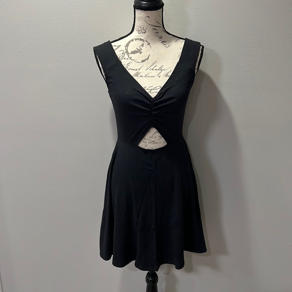 Abercrombie Ribbed Mini Cutout Dress
